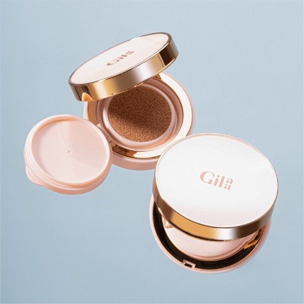  (MẪU MỚI GLAMRR Q) Phấn Nước Che Phủ, Kiềm Dầu Mỏng Mịn GLAMRR Q x GILLA Long Wear DD Cushion SPF50+ PA+++ - Có Tem Phụ 