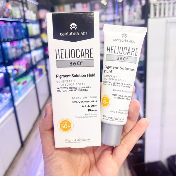  (Mẫu Mơi) Kem Chống Nắng Nâng Tone, Ngăn Ngừa Sắc Tố HELIOCARE 360º Pigment Solution Fluid SPF50+ Ultraligero (50ml) 