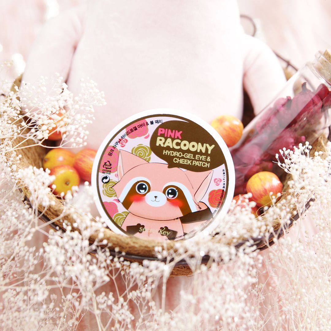 Mặt Nạ Dưỡng Mắt & Má Secret Key Pink Racoony Hydrogel Eye & Cheek Patch