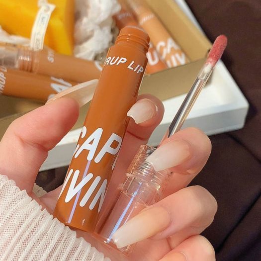  Son Bóng Bền Màu Mềm Môi CAPPUVINI Syrup Lip Gel Nội Địa Trung 