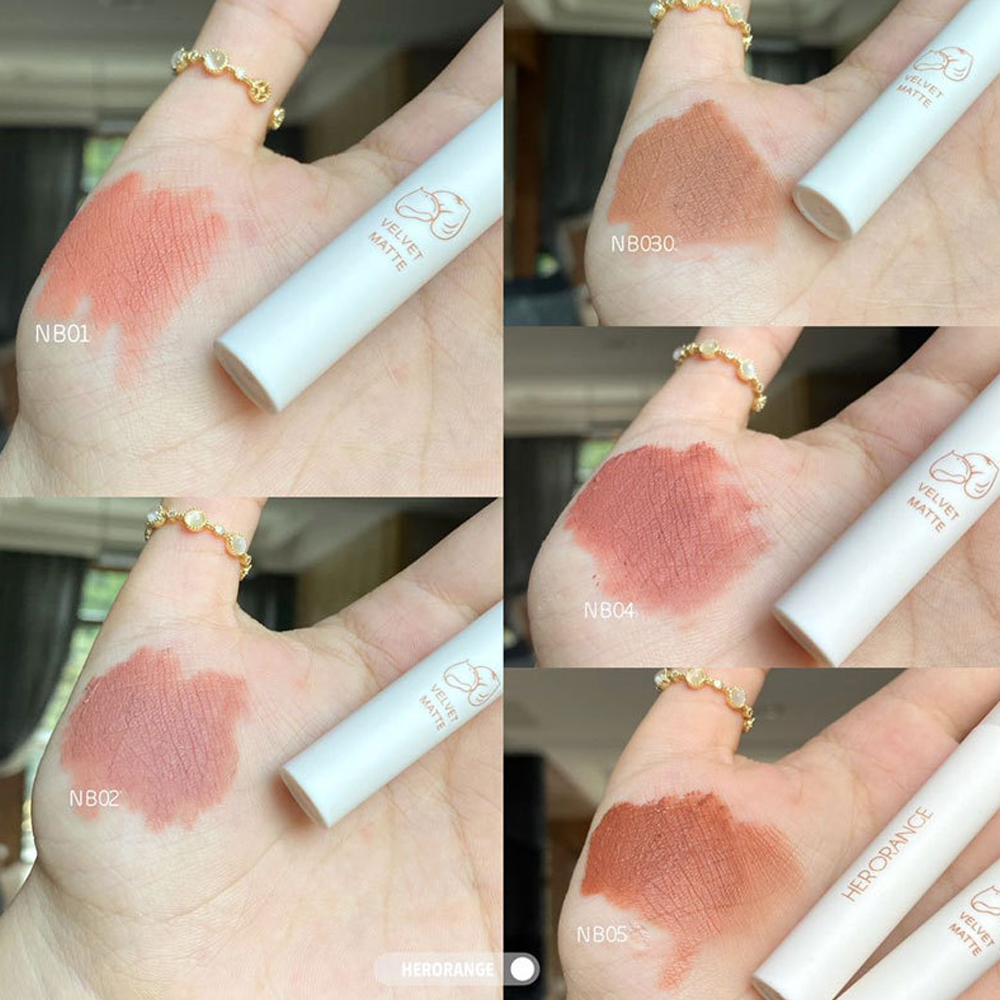 Son Kem Hạt Dẻ Herorange Chestnut Velvet Nội Địa Trung Chính Hãng