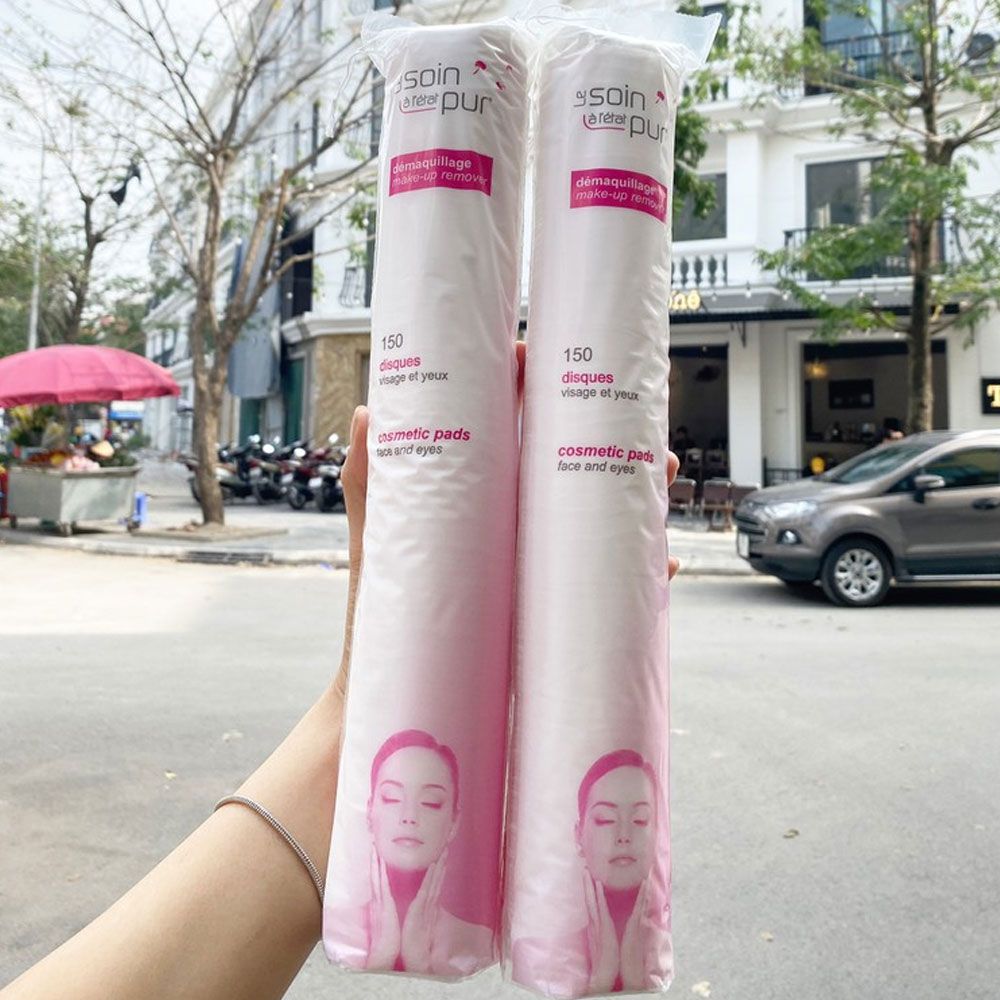 Bông Tẩy Trang Pháp Tetra Le Soin Laretat Pur - 150 miếng