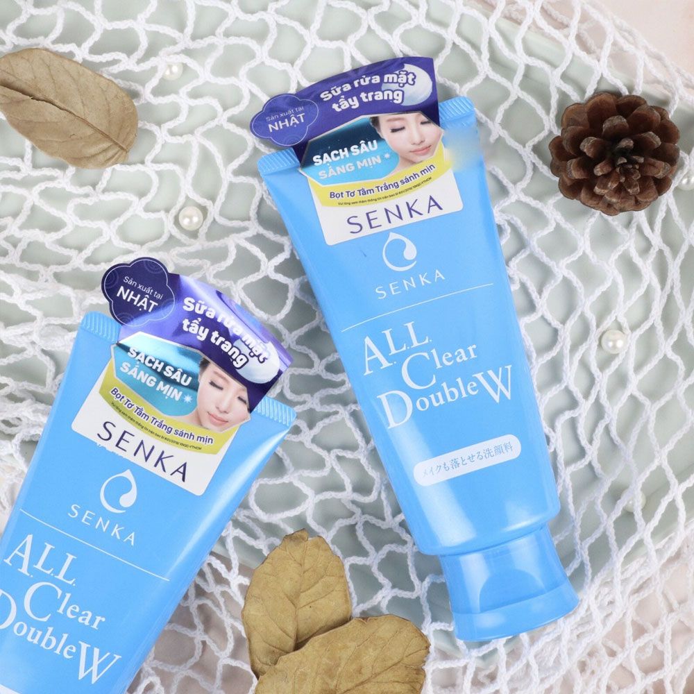 Sữa Rửa Mặt Tẩy Trang Senka All Clear Double Wash