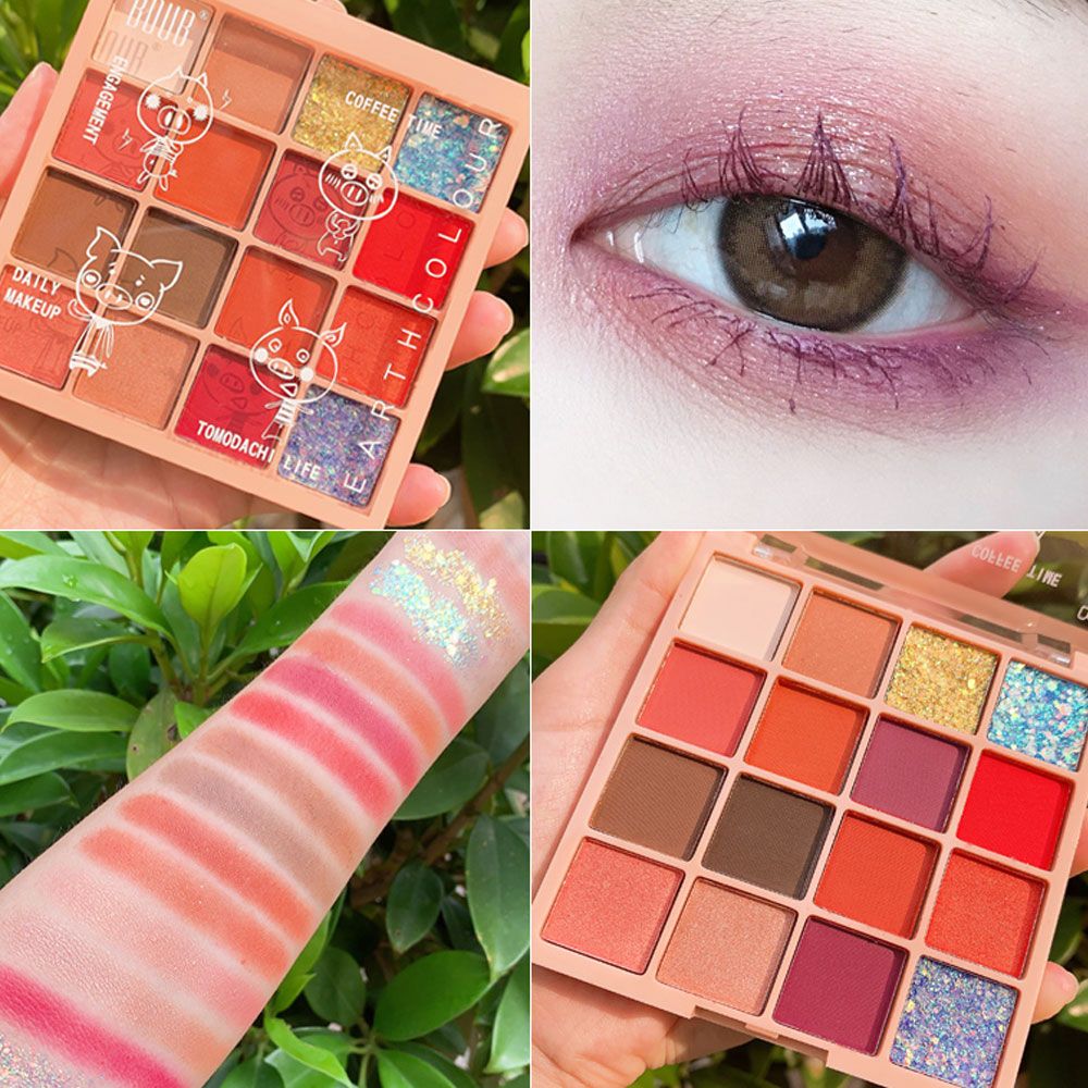 Phấn mắt nội địa trung Yancai 16 Color Eye Shadow