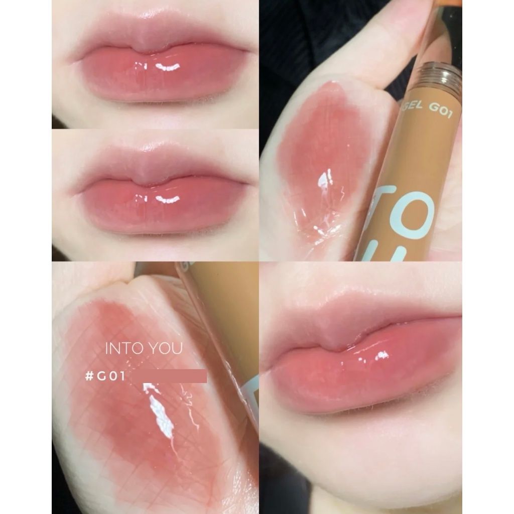  Son Bóng Bền Màu Mềm Môi INTO YOU Syrup Lip Gel Nội Địa Trung 