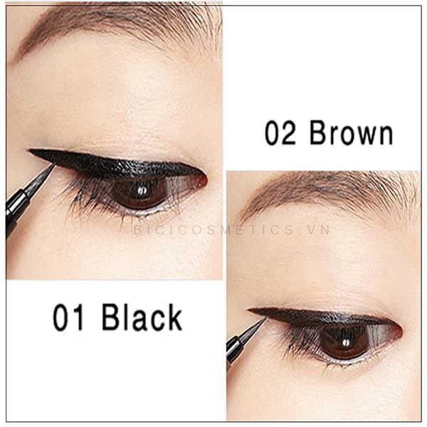 Kẻ Mắt Nước Mamonde Natural Edge Brush Liner – #01 Black