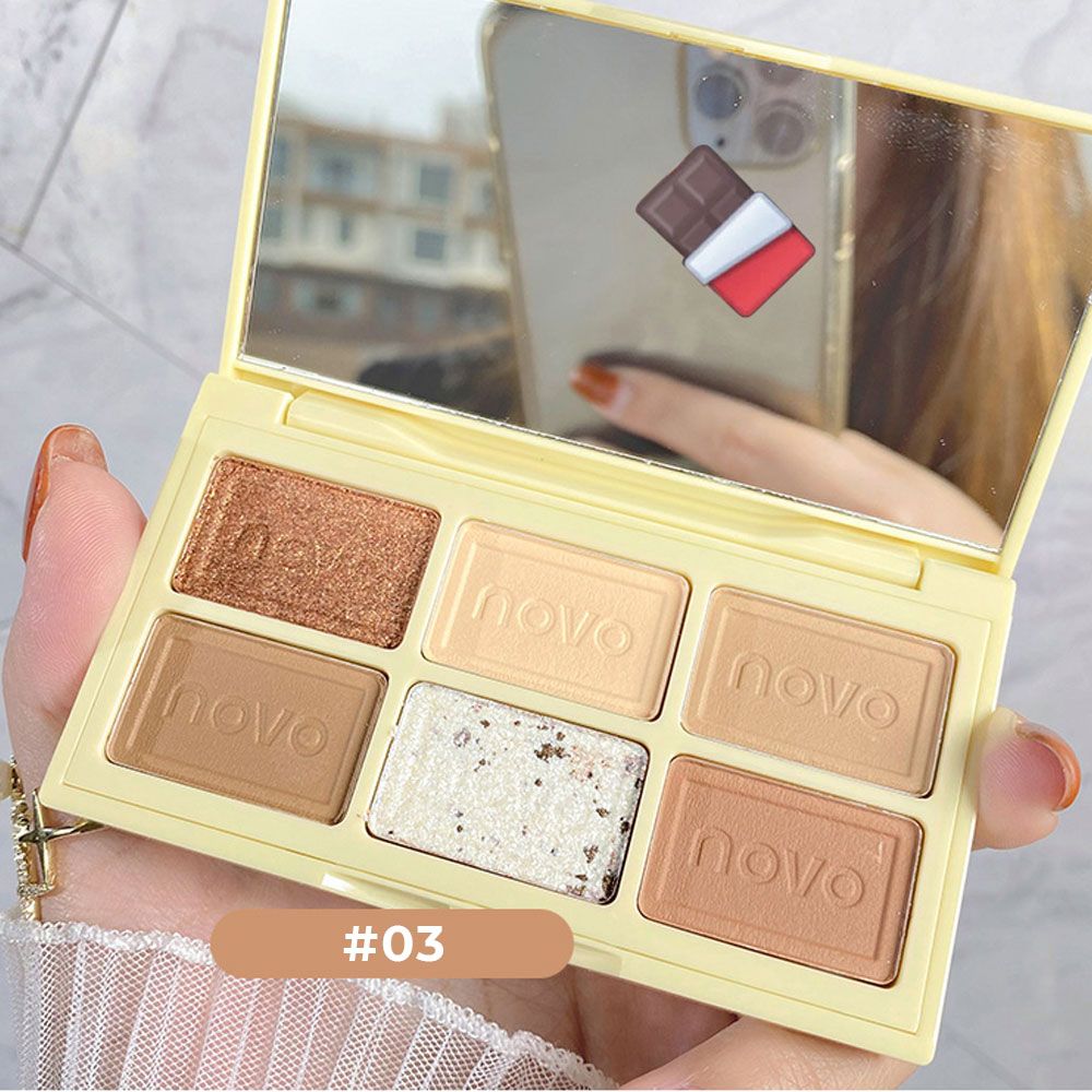 Phấn Mắt Nội Địa Trung Novo Chocolate Silky Eye Shadow Pallette