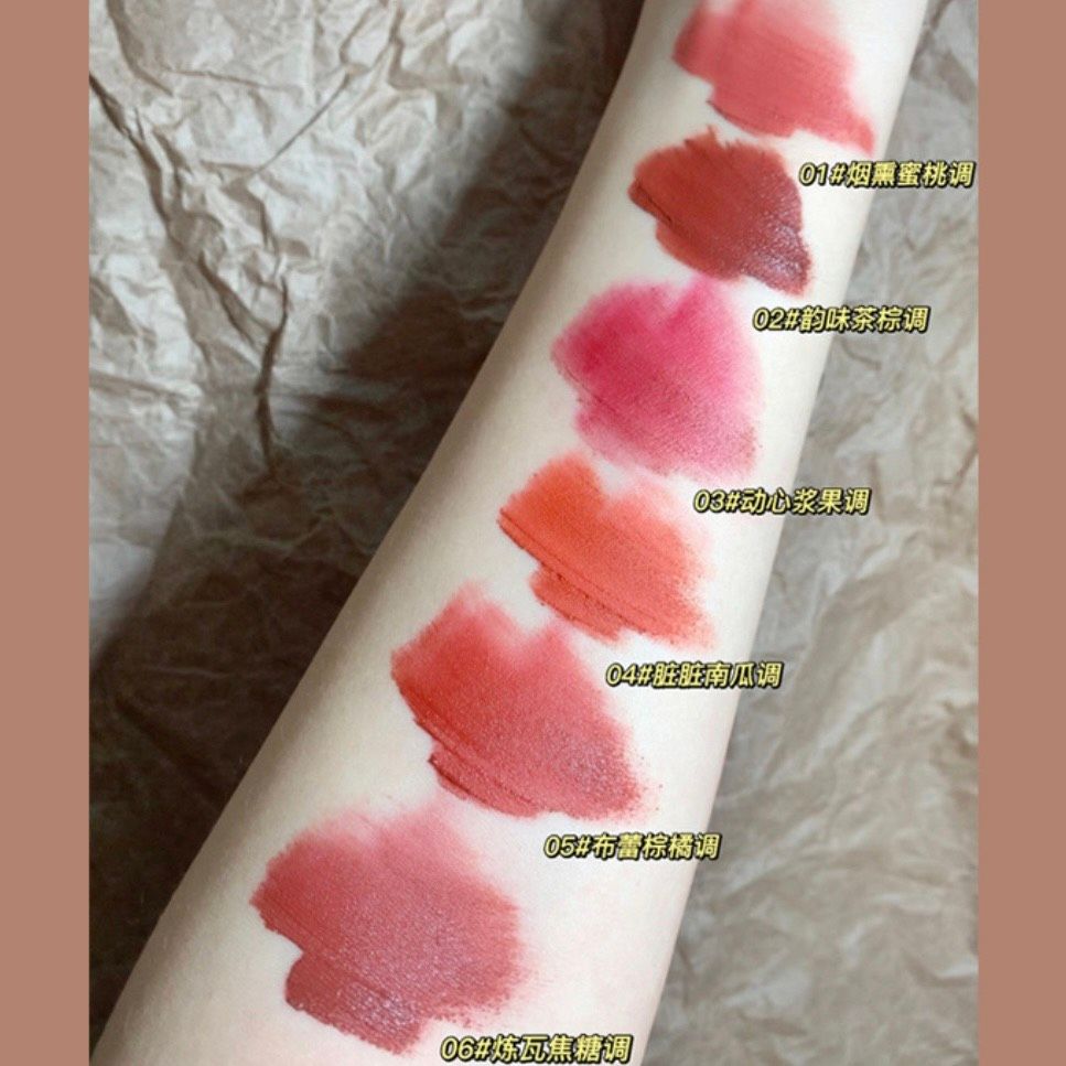  Set 3 Son Kem Lì Herorange Vuông Gấu Xanh Mùa Đông Winter Matte Lip Glaze Nội Địa Trung 