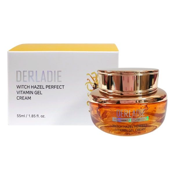 Gel Dưỡng Ẩm Chăm Sóc Da Mụn, Mờ Thâm, Sẹo Derladie Witch Hazel Perfect Vitamin Gel Cream 55ml