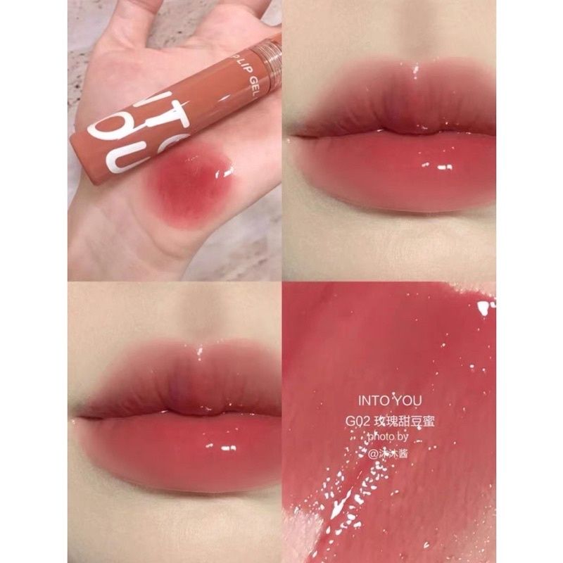 Son Bóng Bền Màu Mềm Môi INTO YOU Syrup Lip Gel Nội Địa Trung
