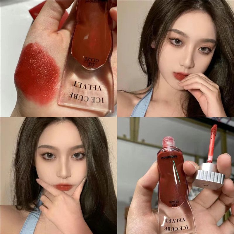Son Kem Lì Dạng Tuýp Trong Suốt KAKASHOW Ice Cube Velvet