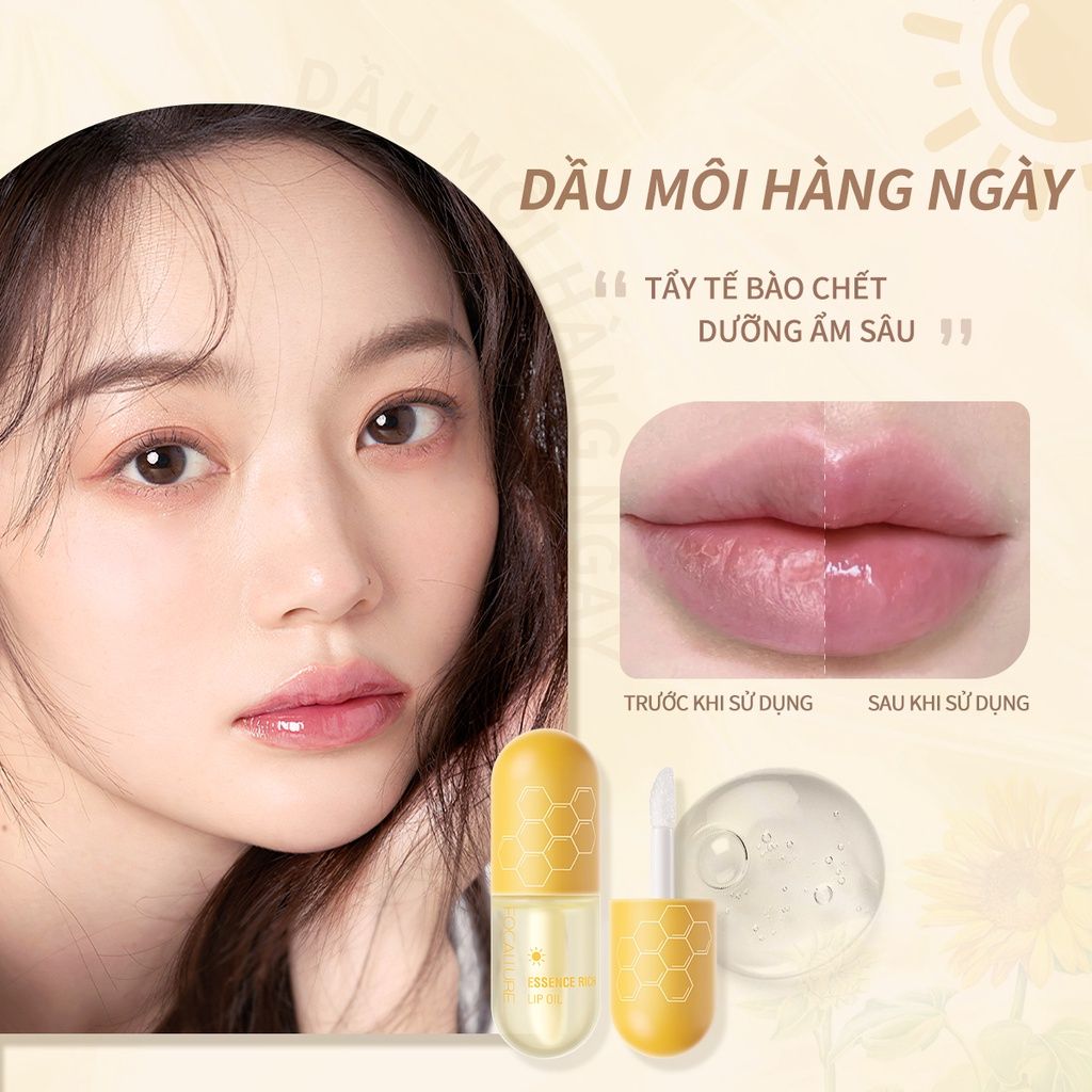 Dầu Dưỡng Môi Chiết Xuất Mật Ong Cấp Ẩm, Làm Hồng Môi FOCALLURE Essence Rich Lip Oil | FA330
