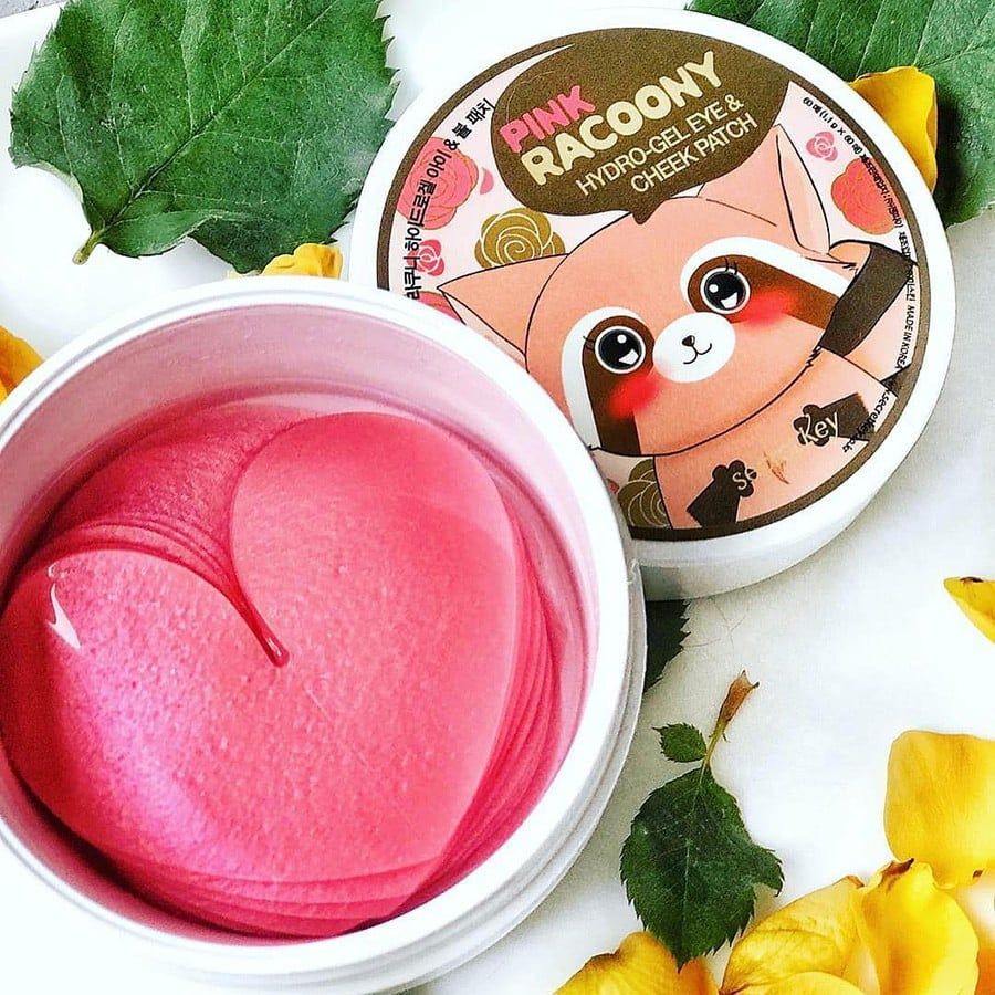 Mặt Nạ Dưỡng Mắt & Má Secret Key Pink Racoony Hydrogel Eye & Cheek Patch