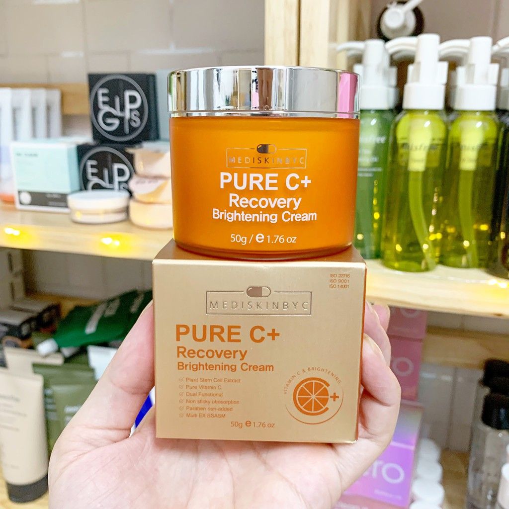 Kem dưỡng trắng da MediskinbyC Pure C+ Recovery Brightening Cream 50g