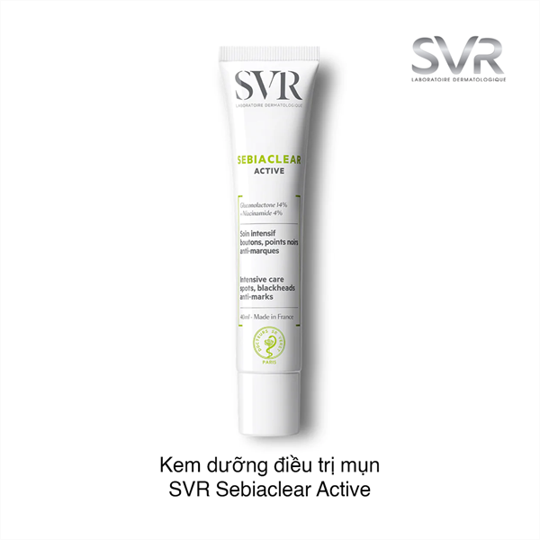  Kem Dưỡng Phục Hồi Chuyên Sâu Cho Da Dầu Mụn SVR Sebiaclear Active - 40ML 