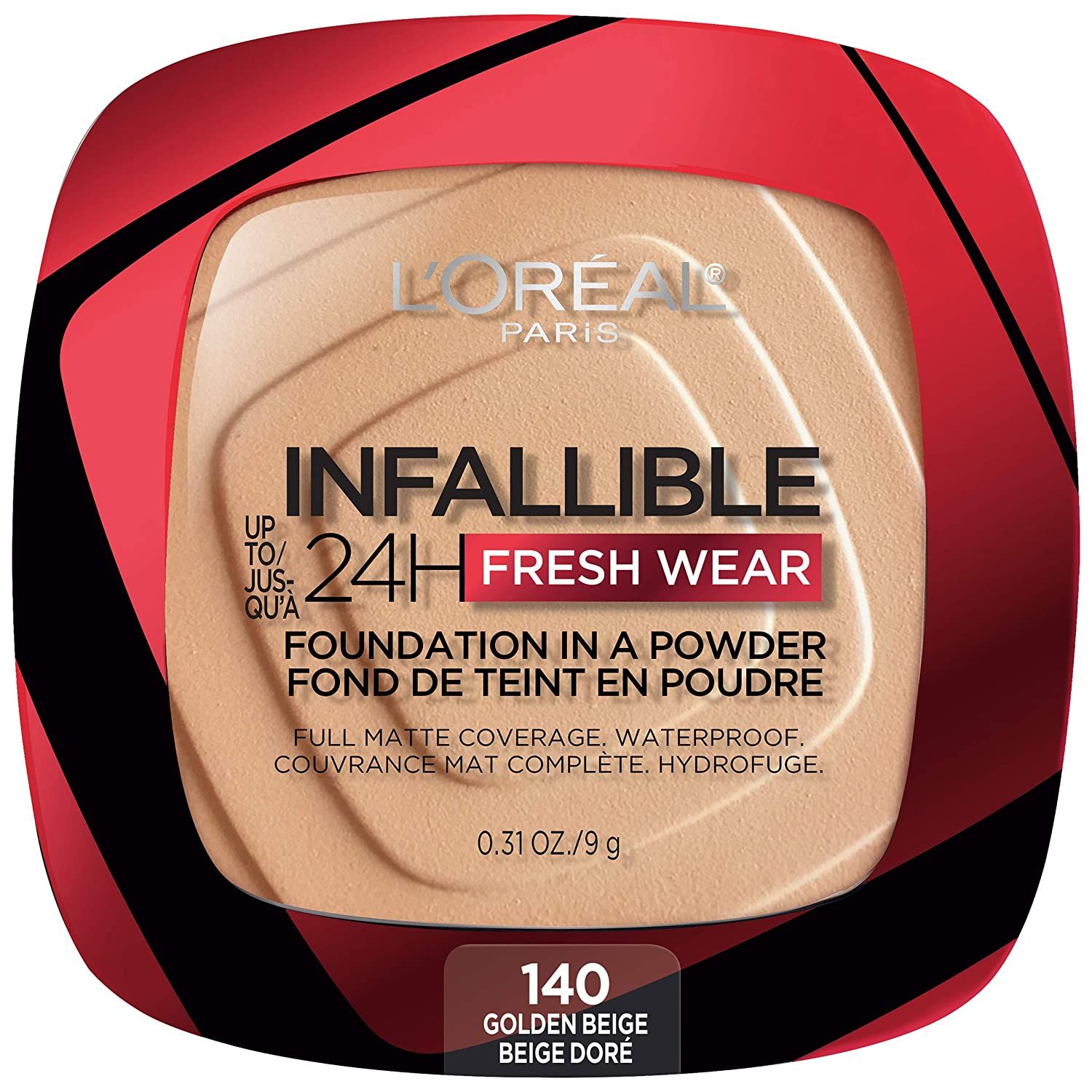  Phấn Nền Kiểm Soát Dầu Không Thấm Nước Không Xuống Tone Đến 24h L'OREAL Infallible 24h Fresh Wear Foundation 