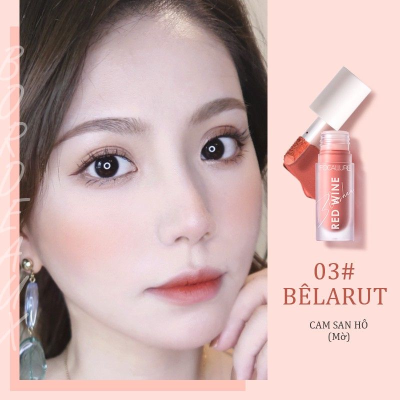 Má Hồng Kem FOCALLURE Hangover Red Wine Blusher | FA-89