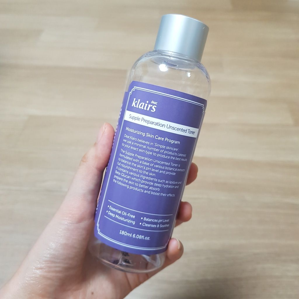  Nước Hoa Hồng Không Mùi Dear Klairs Supple Preparation Unscented Toner 180ml 