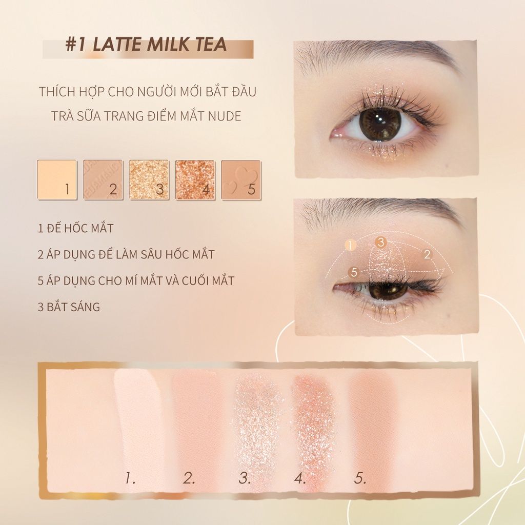 Bảng Phấn Mắt 5 Màu Bền Màu Lâu Trôi FOCALLURE Five Shades Eyeshadow Palette | FA354