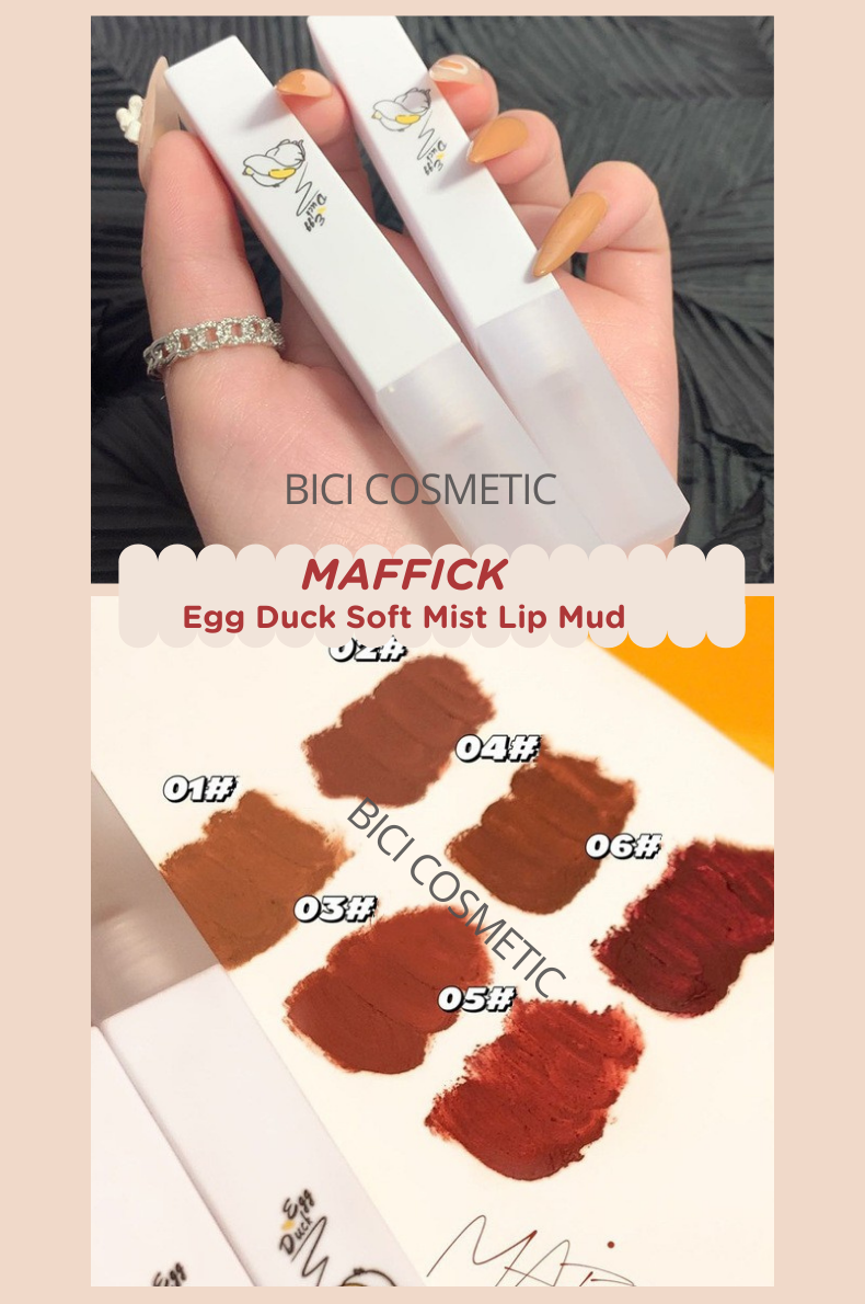 Son Kem Lì Maffick Vịt trắng Egg Duck Soft Mist Lip Mud Nội Địa Trung Chính Hãng