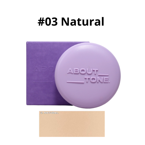  Phấn Phủ ABOUT TONE Raise Your Beauty Tone Purple (Limited Edition Phấn Eglips Blur Đen) 