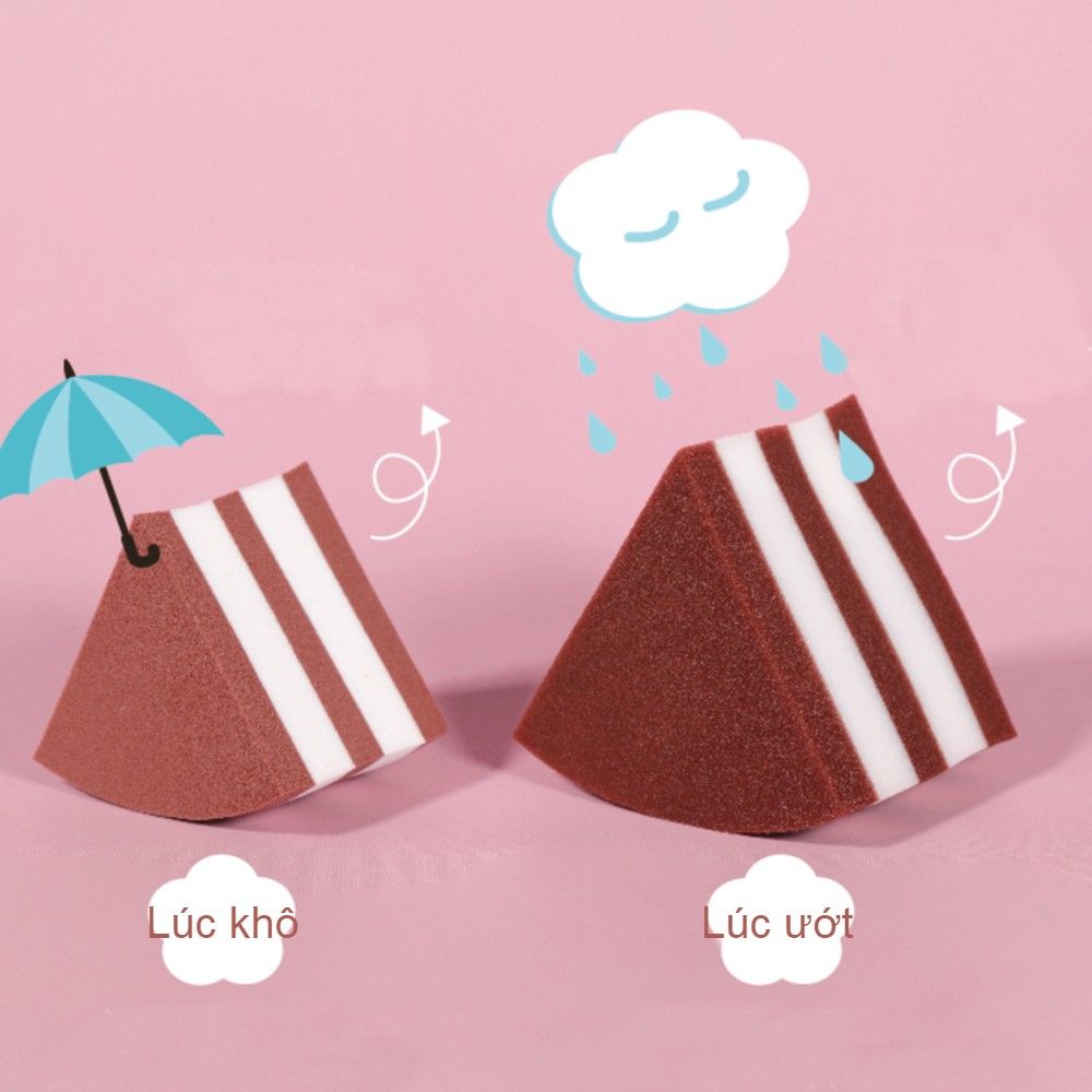 Bông Mút Mack Andy Q Soft Chocolate Cake Make Up Powder Puff Nội Địa Trung