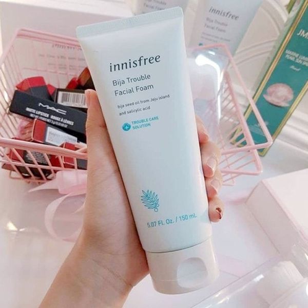  Sữa Rửa Mặt Trị Mụn Innisfree Bija Trouble Facial Foam 