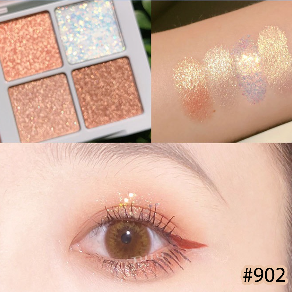 Bảng Phấn Mắt Nội Địa Trung AROMA SWEET EYESHADOW 4 Ô Màu