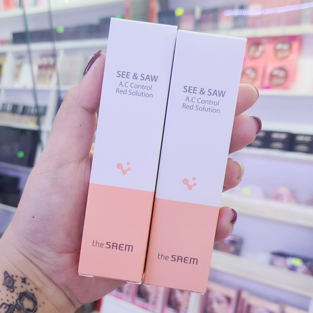 Tinh Chất Trị Mụn The Saem See & Saw Ac Control Red Solution
