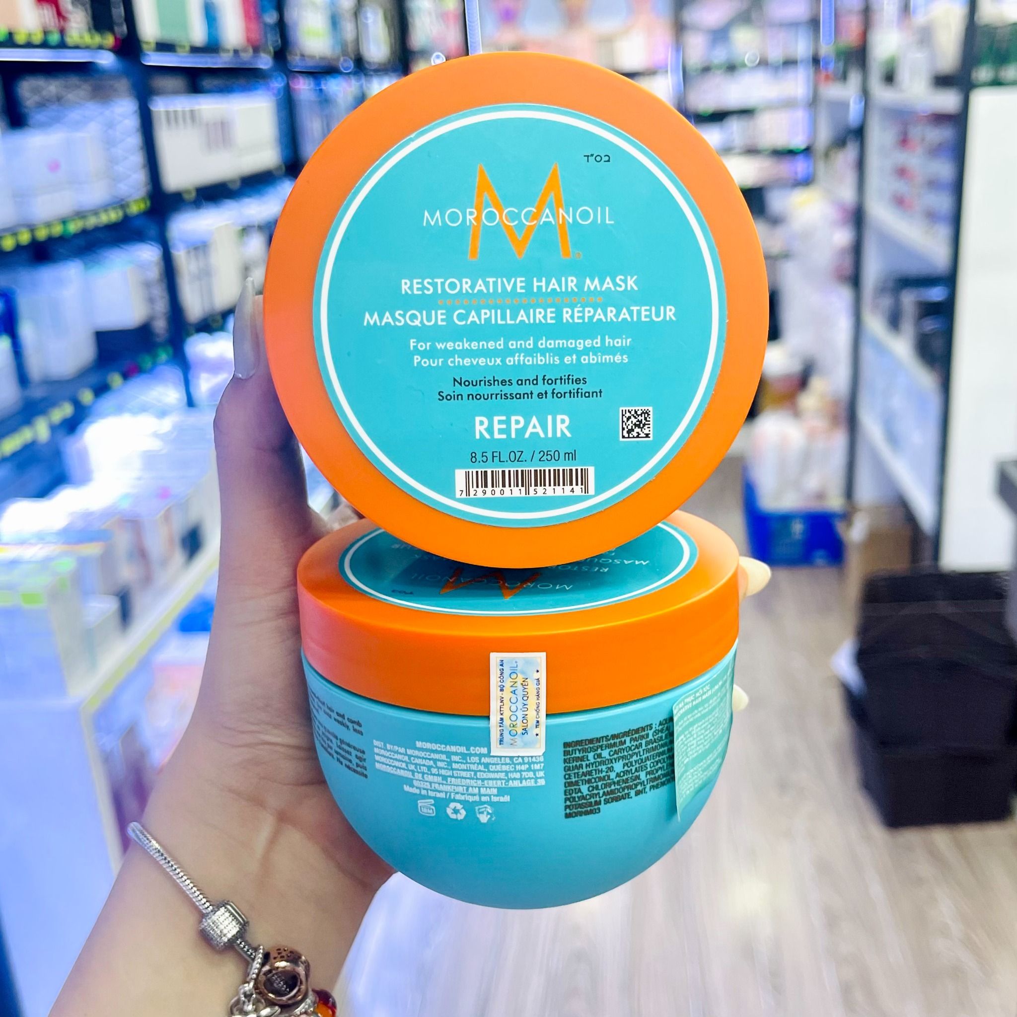  Ủ Tóc Phục Hồi Cho Tóc Yếu Tóc Hư Tổn Moroccanoil Restorative Hair Mask 500ml - 250ml (Có Tem Phụ) 