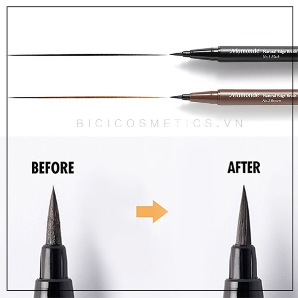 Kẻ Mắt Nước Mamonde Natural Edge Brush Liner – #01 Black