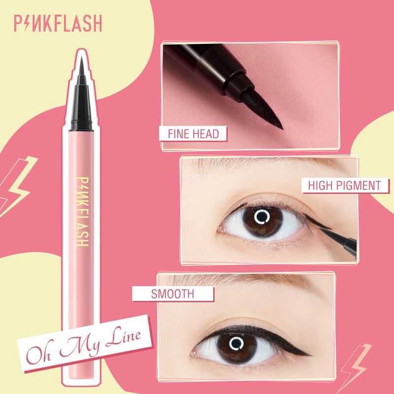  Kẻ Mắt Nước Lâu Trôi PINK FLASH Hypersharp Liquid Eyeliner | PF-E05 