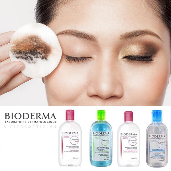 (100 & 500ml) Nước Tẩy Trang Dịu Nhẹ Cho Da Mặt BIODERMA Crealine/Sebium H20