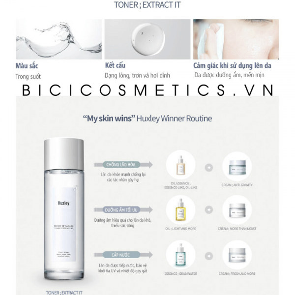 Bộ Sản Phẩm Dưỡng Da Chống Lão Hóa Huxley Antioxidant Trio Set