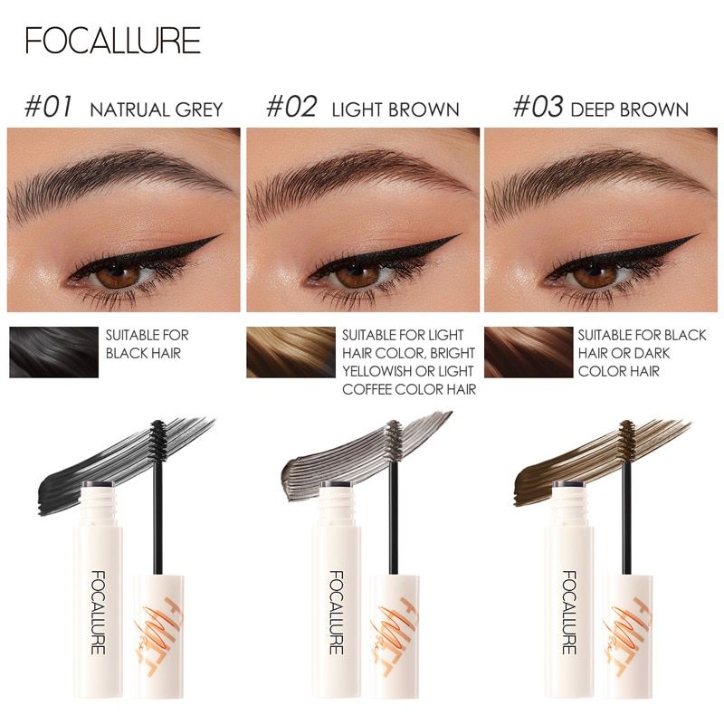 Mascara Chân Mày Lâu Trôi Không Thấm Nước FOCALLURE Fluffmax Tinted Brow Mascara | FA-152