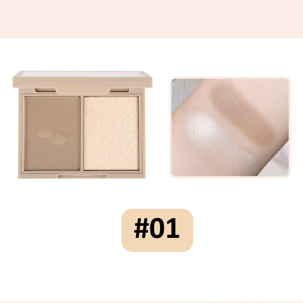 Bảng Tạo Khối Highlight WODWOD Color Close To Skin Color & Natural Beauty