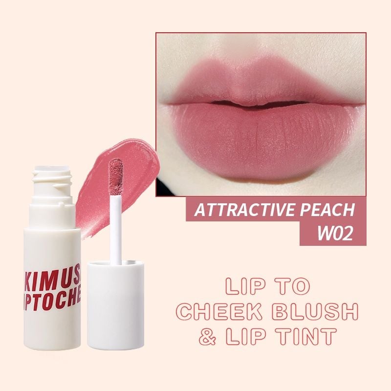Son Kem Kiêm Má Hồng Lâu Trôi KIMUSE Lip To Cheek Blush & Lip Tint