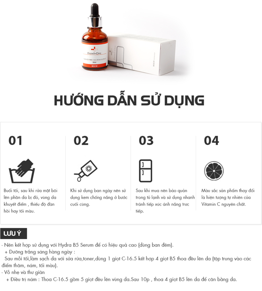  Serum Dưỡng Trắng Da Mờ Thâm Nám GOODNDOC Vitamin C-16.5 Daily Whitening Serum - 30ml 