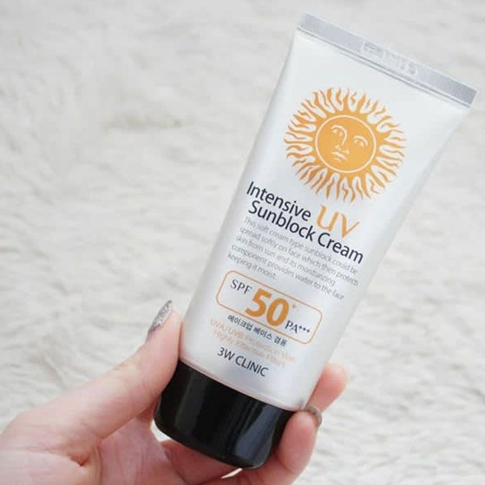 Kem Chống Nắng 3W Clinic Intensive UV Sunblock Cream SPF 50++ PA+++