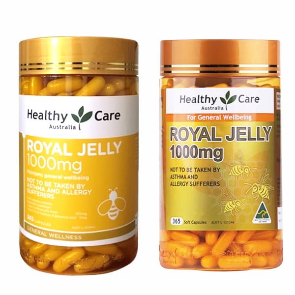  Sữa Ong Chúa HEALTHY CARE ÚC Royal Jelly 1000mg - 365 viên 