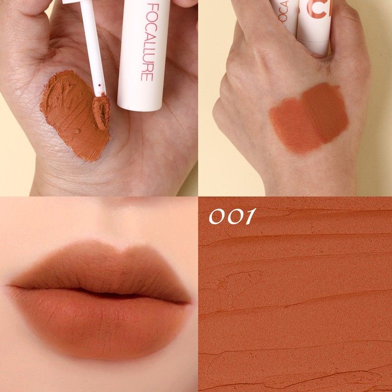 Son Kem Lì Mịn Môi FOCALLURE Clay Pillowy Soft Liquid Lipstick