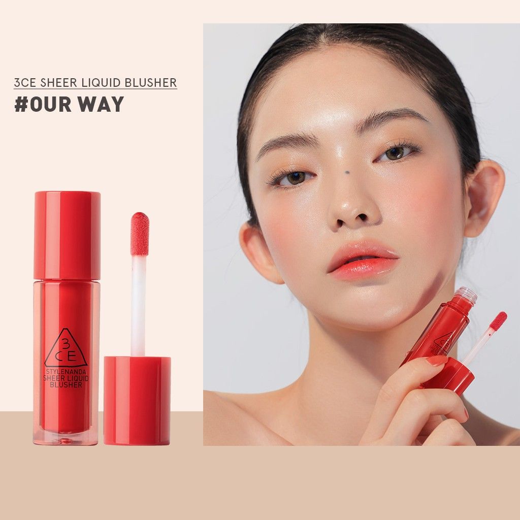  Má Hồng Dạng Kem 3CE Sheer Liquid Blusher 3g 