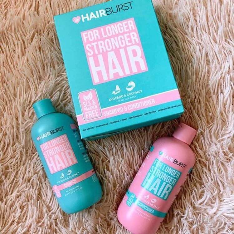  Set HAIRBURST Gội Xả For Longer Stronger Hair Kích Thích Mọc Tóc (Dầu Gội 350ml + Dầu Xả 350ml) 