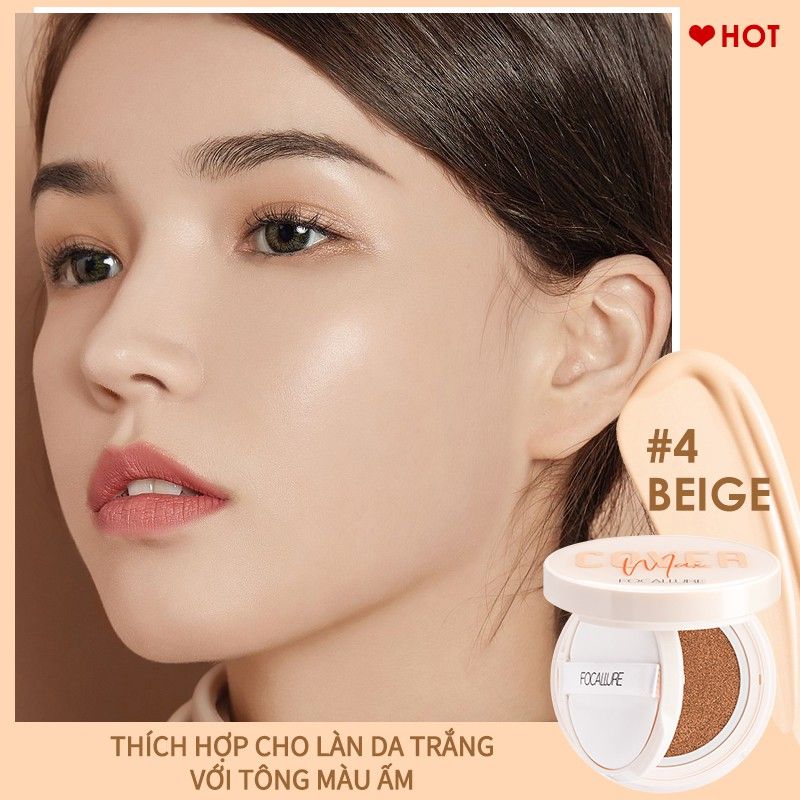  Phấn Nước Che Phủ Kiềm Dầu FOCALLURE Covermax Longlasting Cushion Foundation 