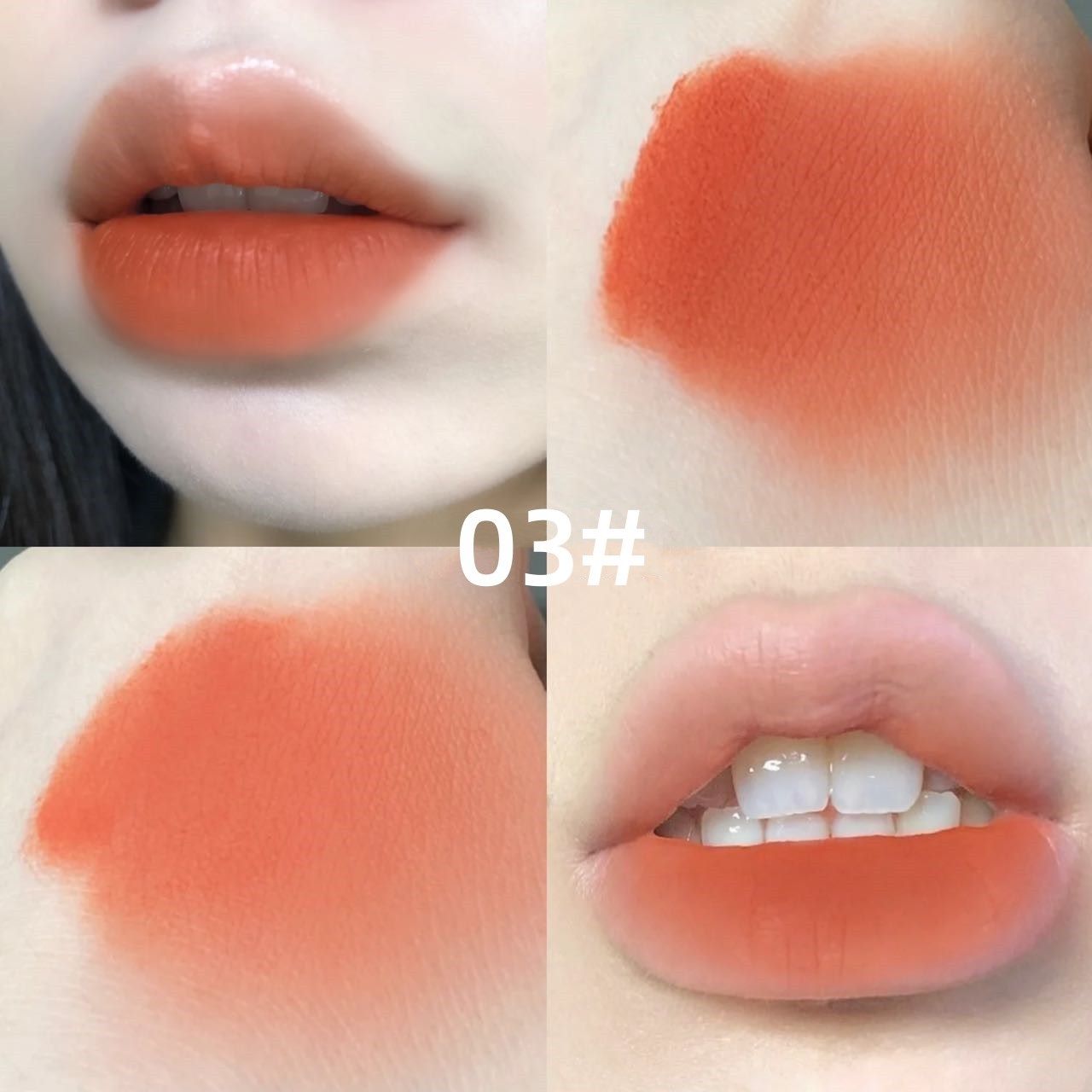  Son Kem Móc Khóa Thỏ Hồng GEGE BEAR Cute Rabbit Velvet Lip Mud Nội Địa Trung 