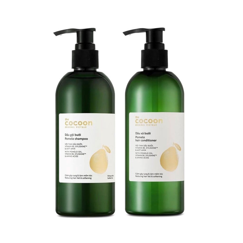  Dầu Gội / Xã Tinh Chất Dầu Bưởi COCOON Kích Thích Mọc Tóc Pomelo Shampoo/Conditioner  - 310ml 