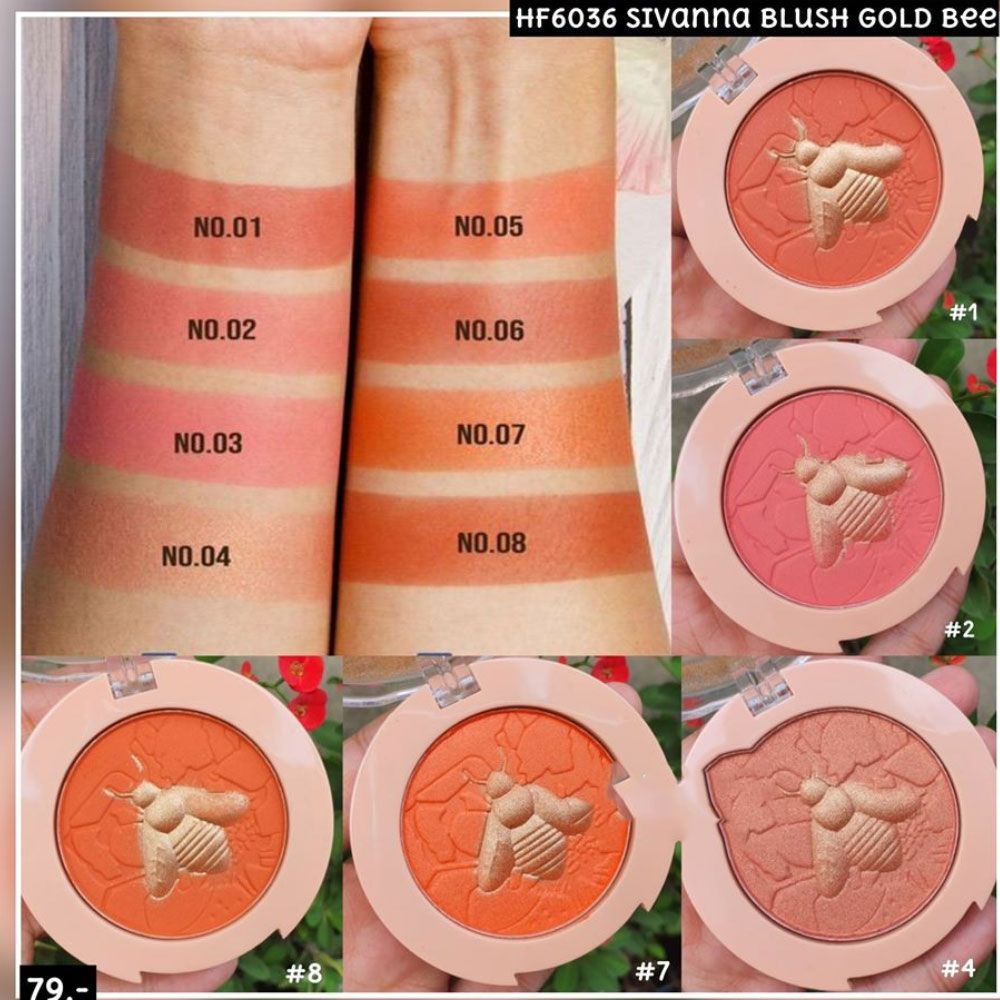 Phấn Má Hồng Sivanna Colors Gold Bee Blusher HF6036