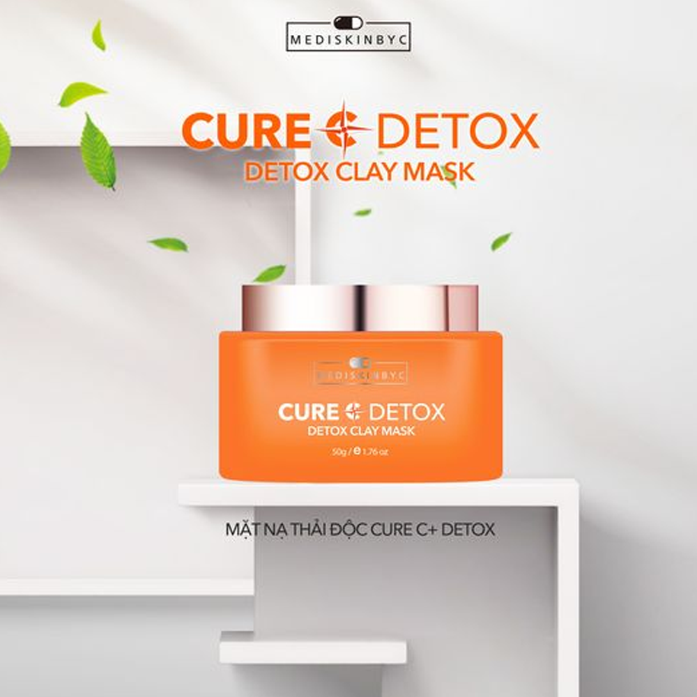 Mặt Nạ Thải Độc Mediskinbyc Cure Detox Clay Mask - 50G (Tặng kèm 1 Mask Pure C+)