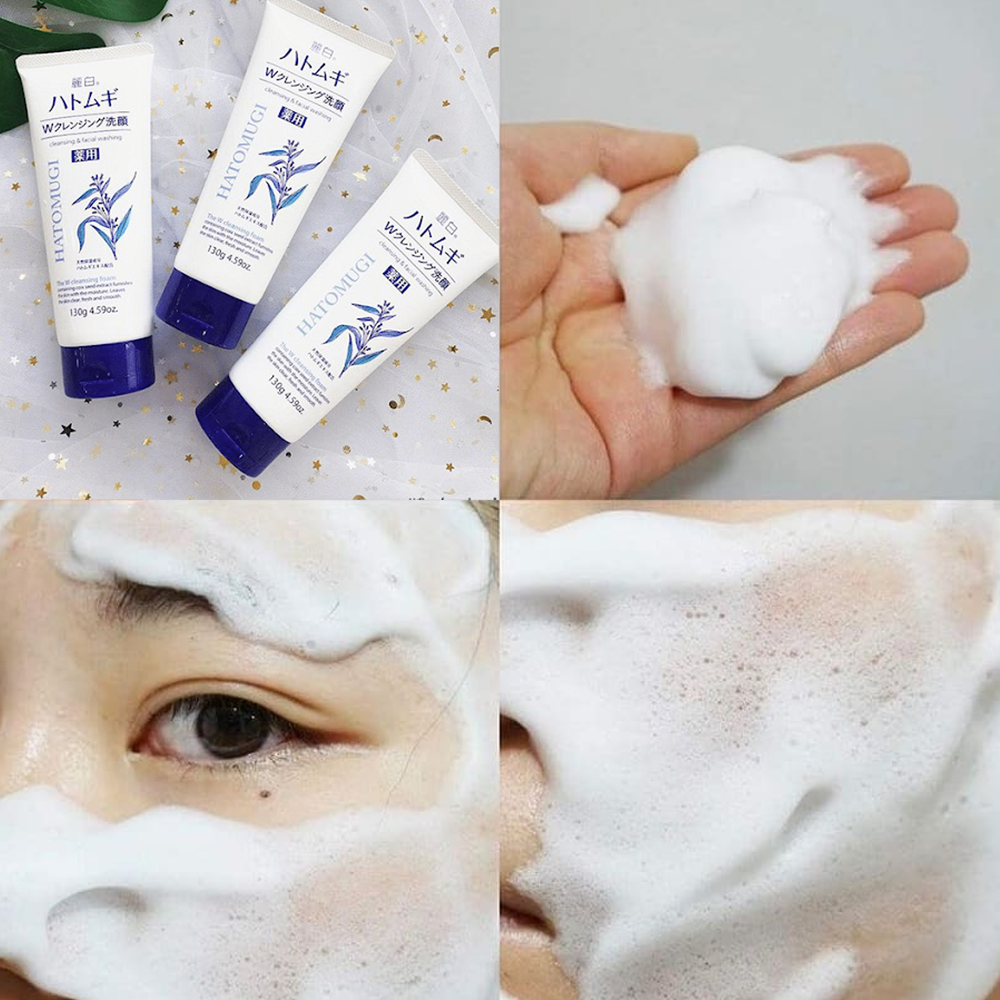 Sữa Rửa Mặt Ý Dĩ Trắng Da Hatomugi Nhật Bản - 130g