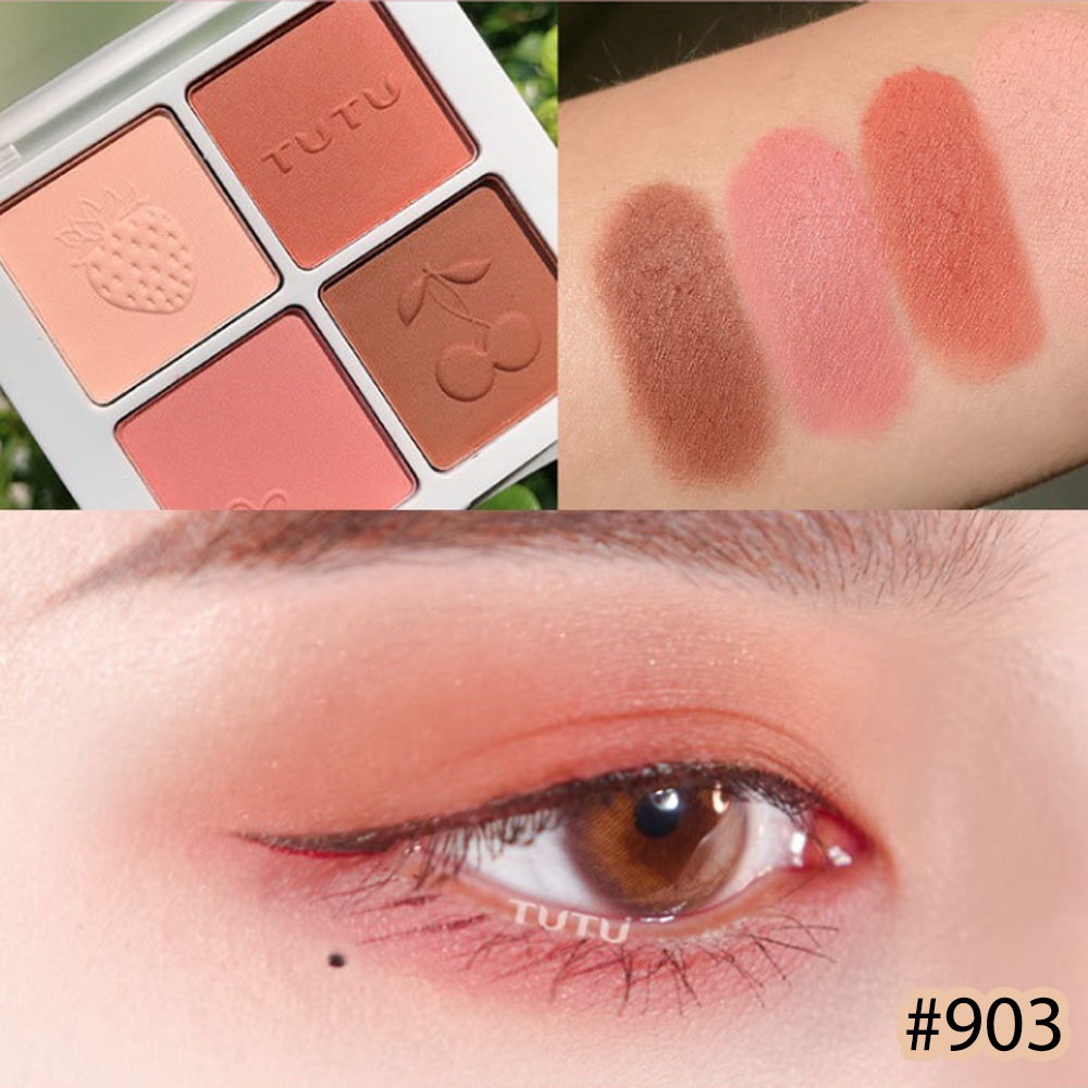 Bảng Phấn Mắt Nội Địa Trung AROMA SWEET EYESHADOW 4 Ô Màu
